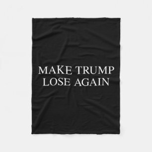 Cobertor De Velo Perder Trump Novamente - Tee Eleitoral Anti Trump