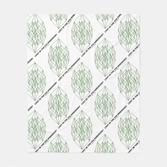 Cobertor De Velo Perdido na quinta dimensão? Humor do cubo da (Frente)