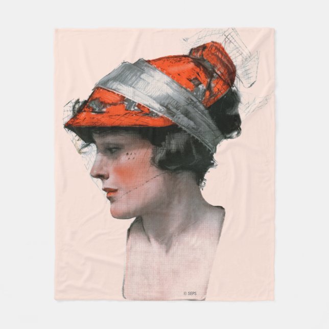 Cobertor De Velo Perfil da mulher (Frente)