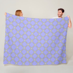 Cobertor De Velo Perfurador quatrefoil e cinza