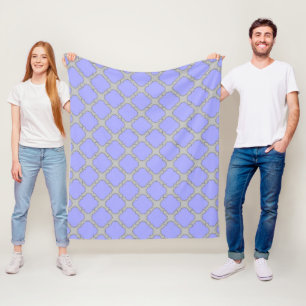 Cobertor De Velo Perfurador quatrefoil e cinza