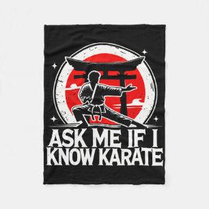 Cobertor De Velo Pergunte-Me Se Conheço Karate