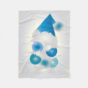 Cobertor De Velo Pérola e azul para o Natal