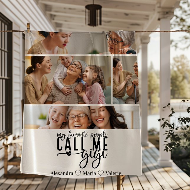 Cobertor De Velo Peronalized 4 Photo Gigi Gift (Criador carregado)