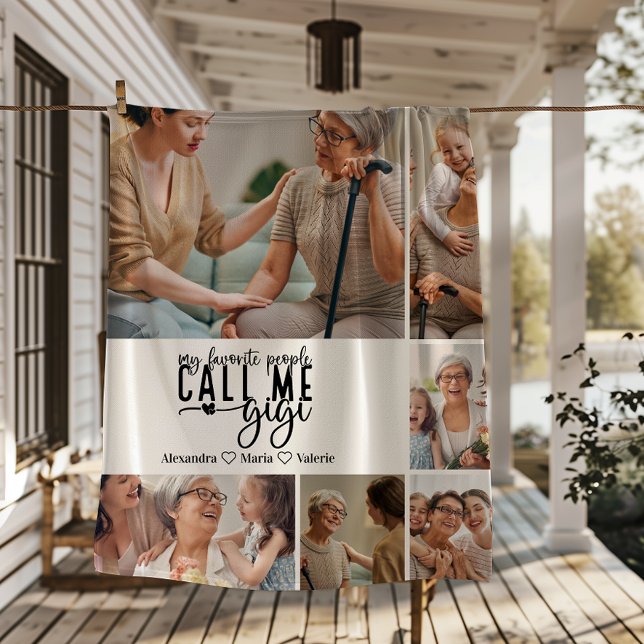 Cobertor De Velo Peronalized 6 Photo Gigi Gift (Criador carregado)