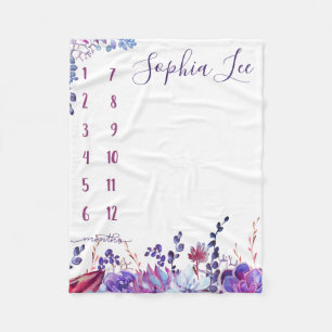 Cobertor De Velo Perseguidor do crescimento - marco miliário -