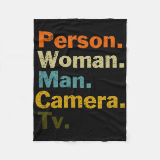 Cobertor De Velo Person Woman Man Camera Tv Cognitive Test Shirt Tr