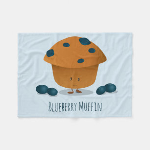 Cobertor De Velo Personagem de desenho animado de Muffin de Blueber