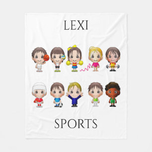 Cobertor De Velo Personagens de desenho animados com o nome.