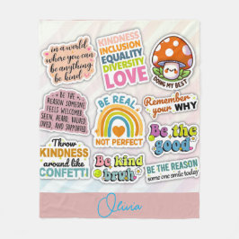 Cobertor De Velo Personalidade de bondade Inspiradora - Motivação