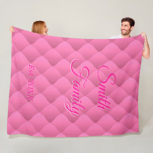 Cobertor De Velo Personalização Luxury Pink