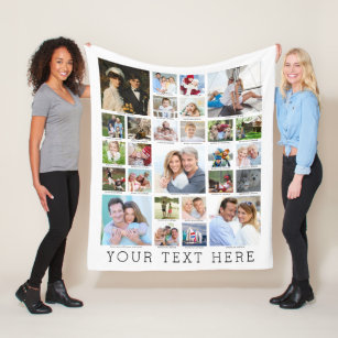 Cobertor De Velo Personalizada 27 Capções de Colagem de Fotos Sua C