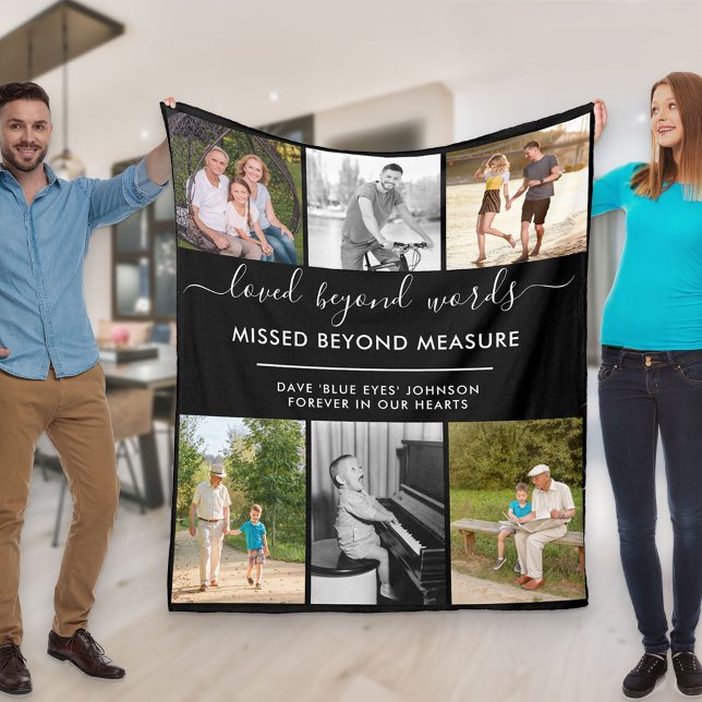 Cobertor De Velo Personalizado 6 Foto Amado Além das Palavras Preto (Criador carregado)