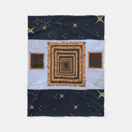 cobertor de velo personalizado de estrela azul lar