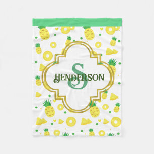 Cobertor De Velo Personalizado do Abacaxi