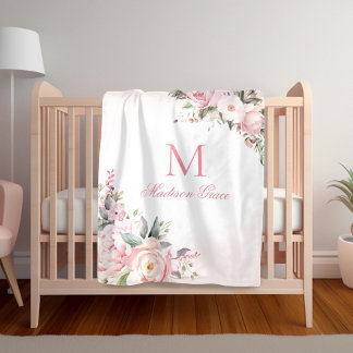 Cobertor De Velo Personalizado do Nome do Monograma