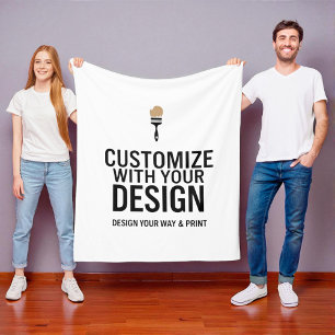 Cobertor De Velo Personalizado Minimalista Com Marca da Empresa