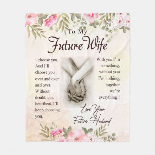 Cobertor De Velo Personalizado Para Minha Futura Abertura Esposa