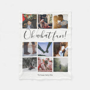 Cobertor De Velo Personalizado Único Oh Que Divertido