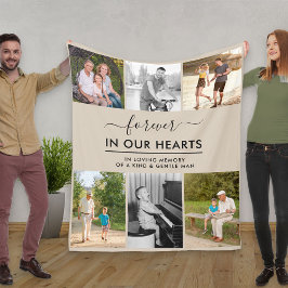 Cobertor De Velo Personalizar 6 Foto Em bege De Memória