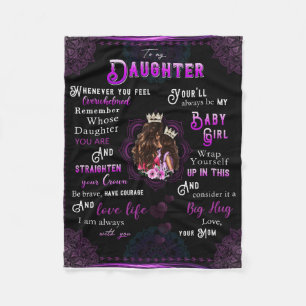 Cobertor De Velo Personalizar Carta À Minha Filha Da Mãe