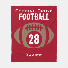 Cobertor De Velo Personalizar nome de futebol, número, escola