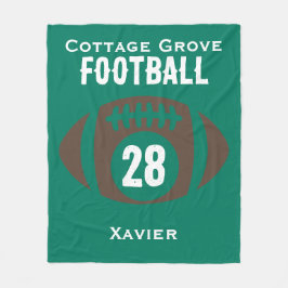 Cobertor De Velo Personalizar nome de futebol, número, escola