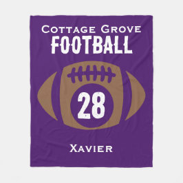 Cobertor De Velo Personalizar nome de futebol, número, escola