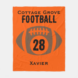 Cobertor De Velo Personalizar nome de futebol, número, escola