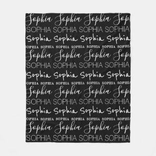 Cobertor De Velo Personalizar Nome de Garotas Brancas Negras Person