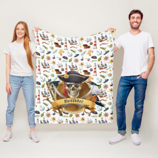 Cobertor De Velo PERSONALIZAR padrão de pirataria perfeito