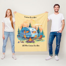 Cobertor De Velo Personalizar Veículo Recreativo Acampamento Foguei