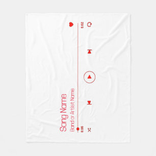 Cobertor De Velo Personalizável Sua Música Favorita