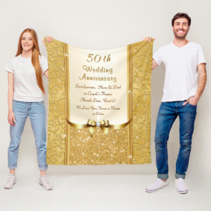 Cobertor De Velo Personalize a 50th cobertura do lance do