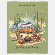 Personalize Camper Van Estacionado Nas Madeiras Ac