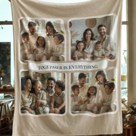 Cobertor De Velo  Personalized Family Photo-Together Is Everything
