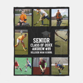 Cobertor De Velo Personalized Field Hockey Senior Night Graduation 