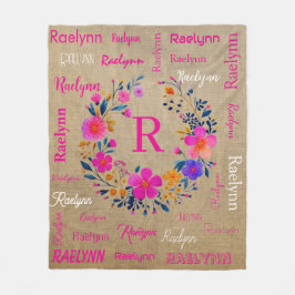 Cobertor De Velo Personalized Fleece Blanket Add Your Name 