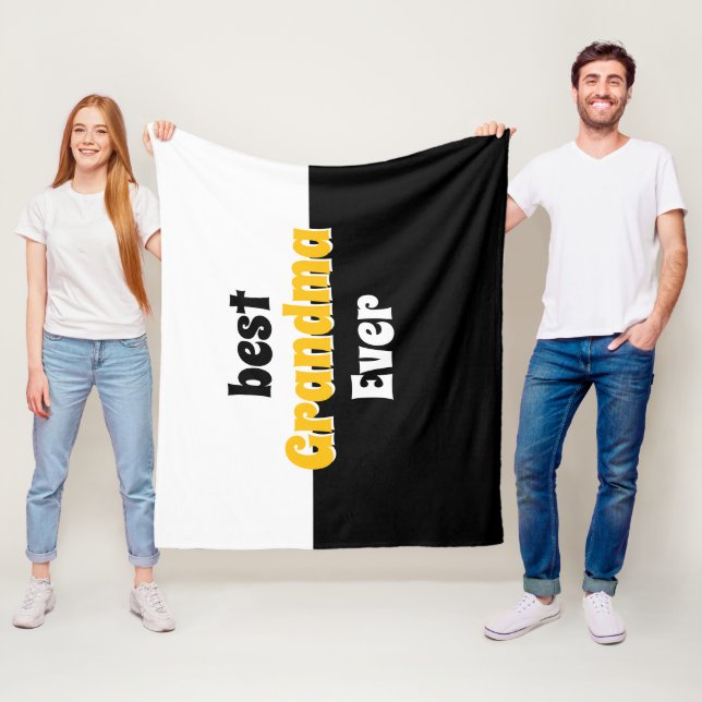 Cobertor De Velo personalized grandma retro Fleece Blanket (In Situ)