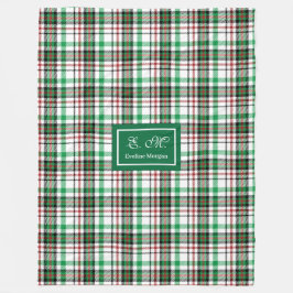 Cobertor De Velo Personalized Holiday Throw Blanket Plaid Keepsake