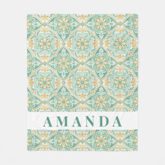 Cobertor De Velo Personalized Moroccan Tile Mediterranean