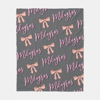 Cobertor De Velo Personalized name blanket with bow, gift for girls
