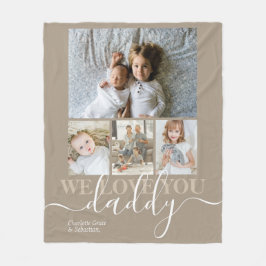 Cobertor De Velo Personalized Photo and Text Photo Collage