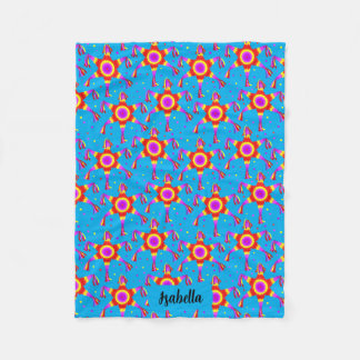 Cobertor De Velo Personalized Piñata Blue Las Posadas Custom