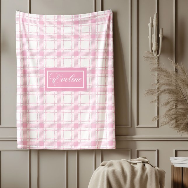 Cobertor De Velo Personalized Pink Throw Chic Pastel Aesthetic (Personalized Pink Throw Chic Pastel Aesthetic)