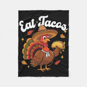 Cobertor De Velo Peru engraçado come taco vegano Dia de Ação de Gra