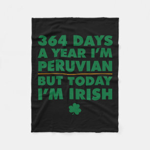 Cobertor De Velo Peruano de 364 dias hoje sou Santo irlandês Patri