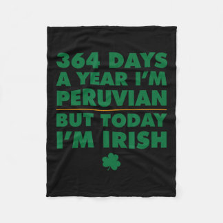 Cobertor De Velo Peruano de 364 dias hoje sou Santo irlandês Patri