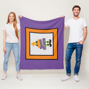 Cobertor De Velo Pés e Chapéu de Bruxas do Halloween