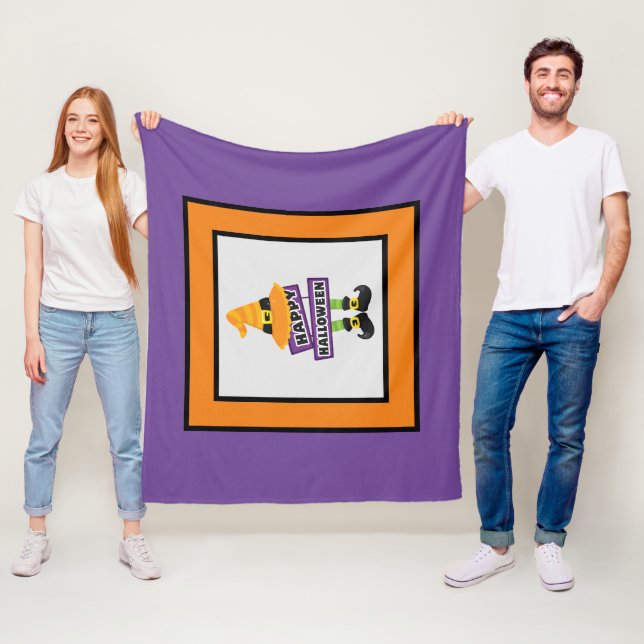 Cobertor De Velo Pés e Chapéu de Bruxas do Halloween (In Situ)